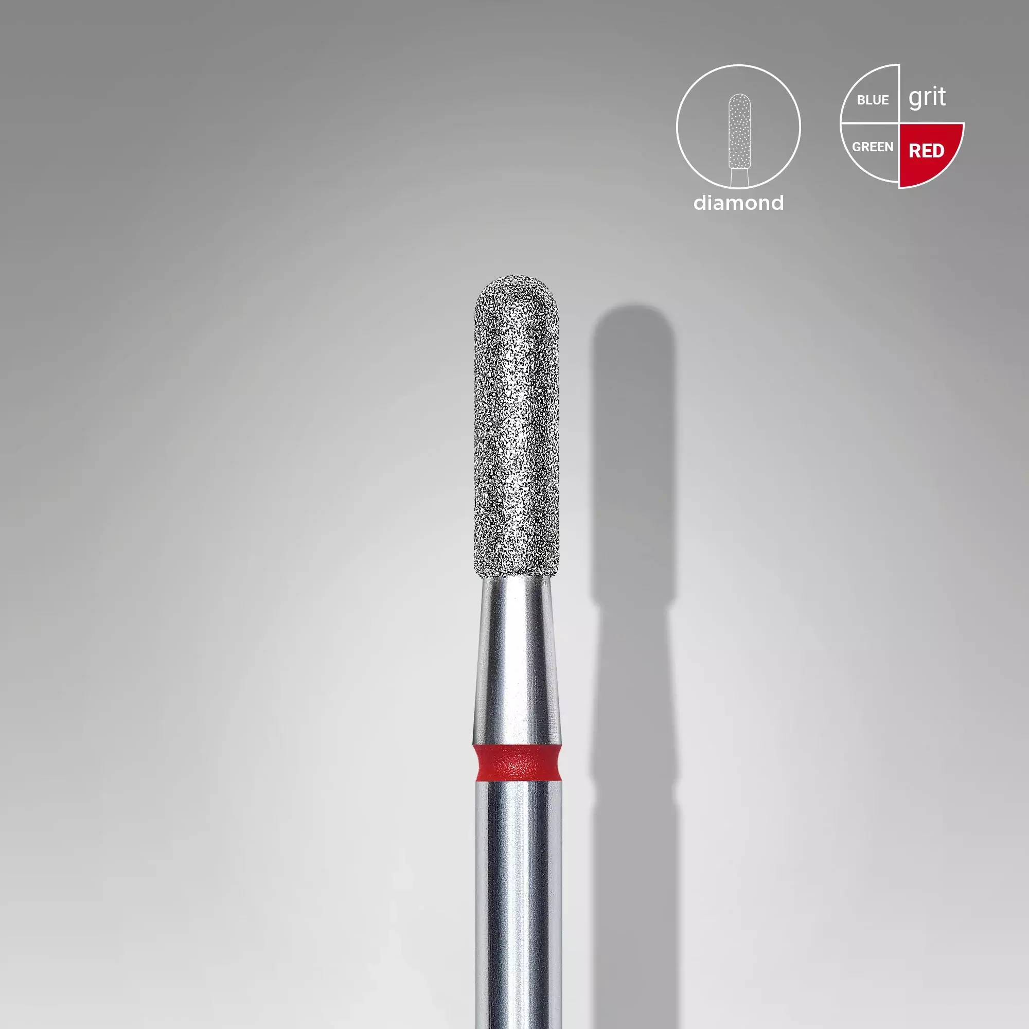 Frez diamentowy beczka czerwony FA30R023/8