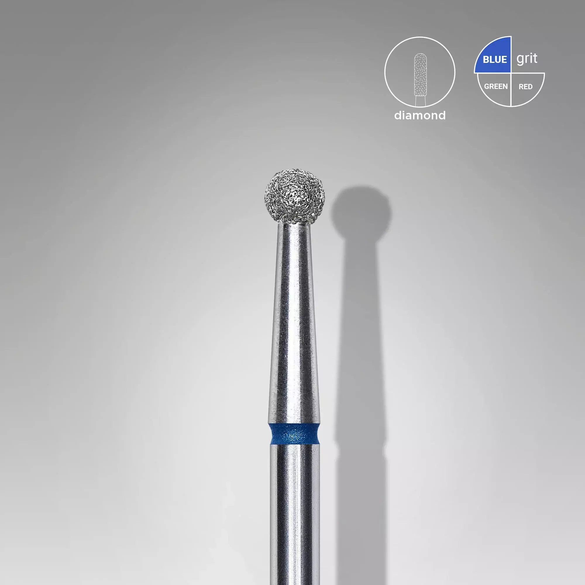 Frez diamentowy kulka niebieska 2,7mm FA01B027
