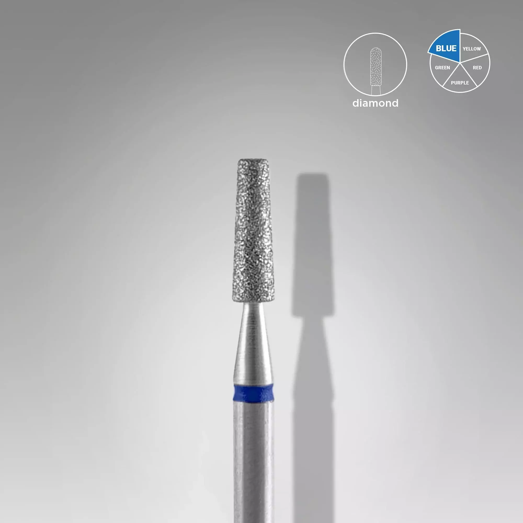 Frez diamentowy stożek ścięty Niebieski  FA70B025/8