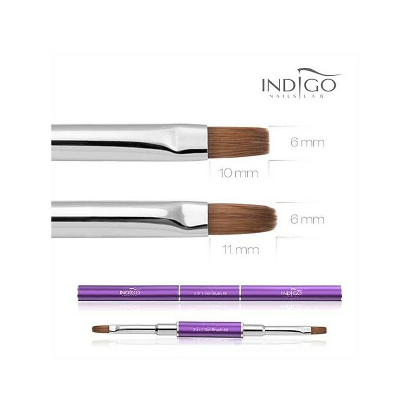 Indigo 2 w 1 Gel Brush No 6