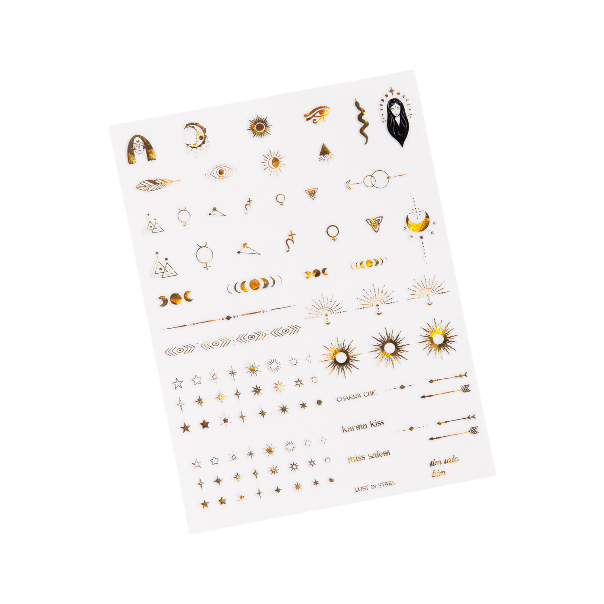 Naklejki Spiritual Gold Holographic